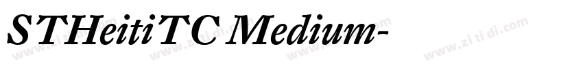 STHeitiTC Medium字体转换